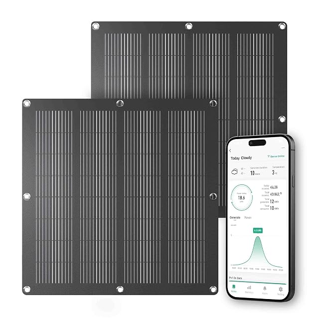 Halbflexibles CALEX-Balkonsolarmodul an einem Geländer befestigt